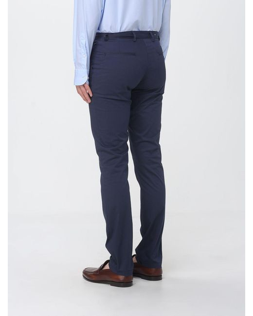 Brooksfield Blue Cotton Blend Chino Trousers for men