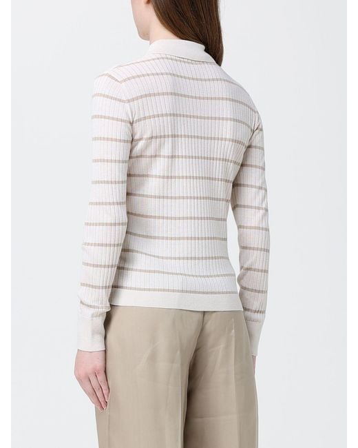 Max Mara White Cashmere And Silk Polo Shirt