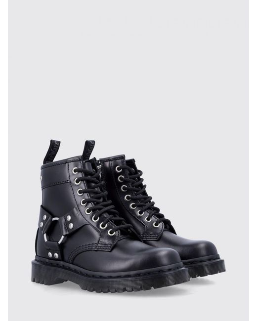 Dr. Martens Blue Leather 1460 Harness Boots