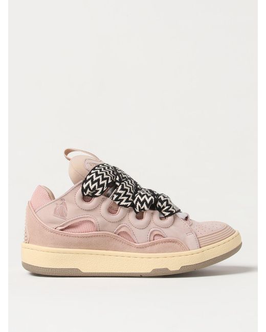 Sneakers Curb in pelle di Lanvin in Pink