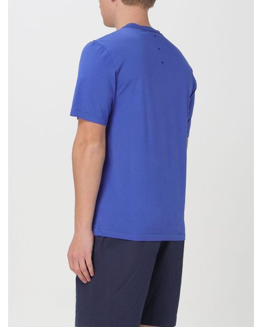 T-shirt in cotone con logo di Premiata in Blue da Uomo