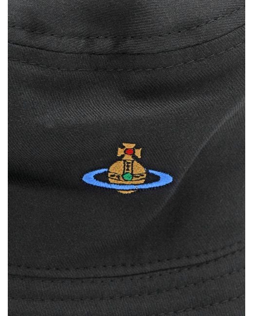 Vivienne Westwood Black Cotton Twill Hat