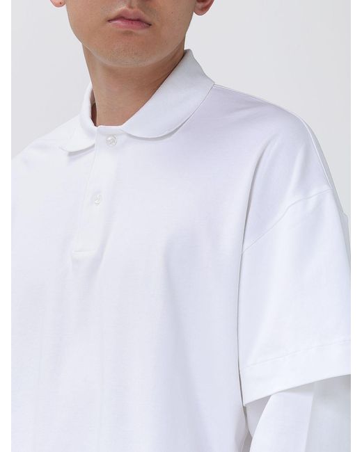 DARKPARK White Cotton Polo Shirt for men