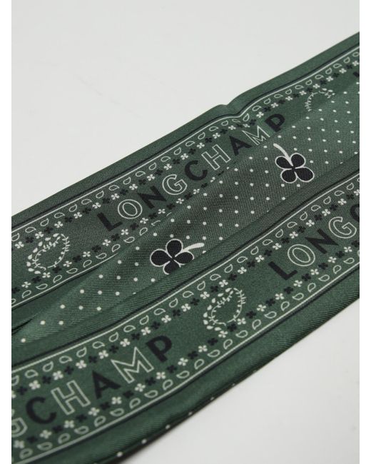 Longchamp White Printed Hair Accessory With Versatile Styling Options