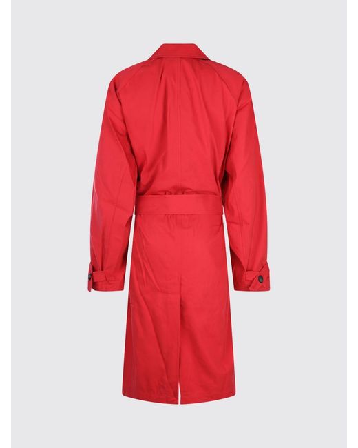 Totême Red Cotton Raincoat