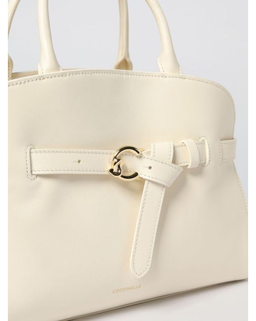 Coccinelle Natural Sabine Medium Leather Bag