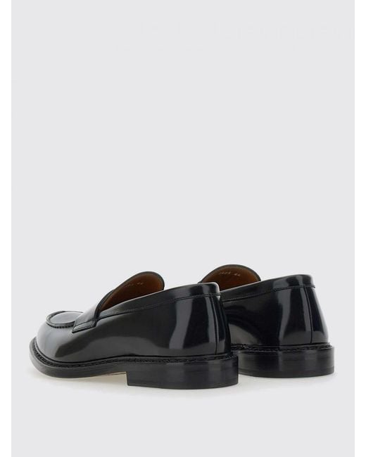 Doucal's White Brushed Leather Loafers for men