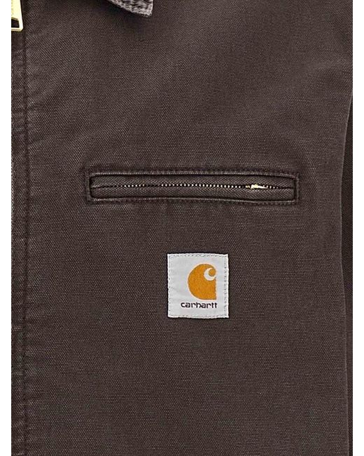 Carhartt Brown Detroit Shirt Jacket for men