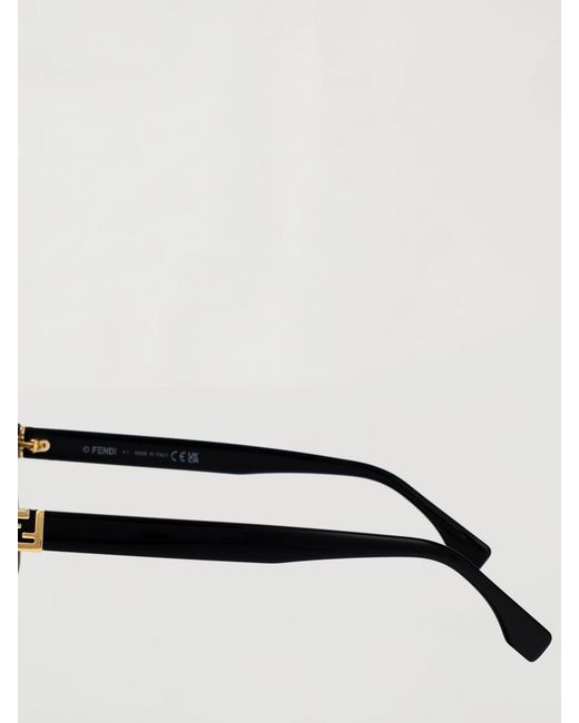 Fendi Black Ff Squared Sunglasses