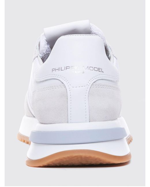 Philippe Model White Low-Top Sneakers for men