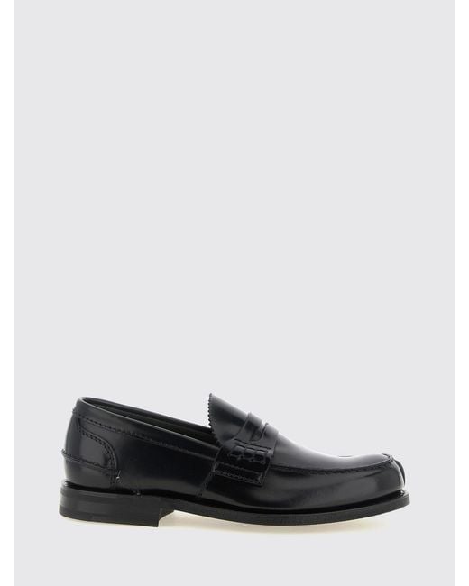Church's White Pembrey Brushed Leather Penny Loafers With Saddle Strap for men