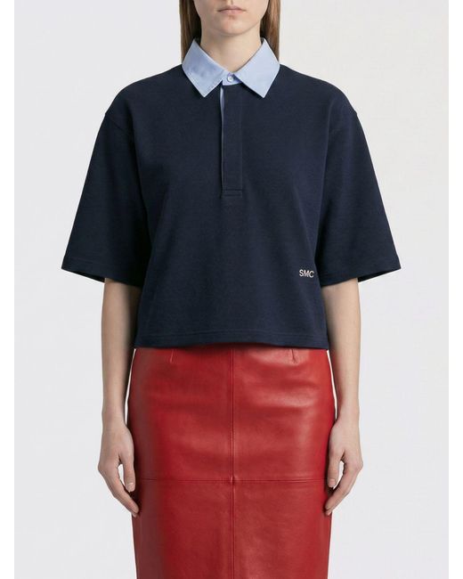 Stella McCartney Blue Cotton Polo Shirt