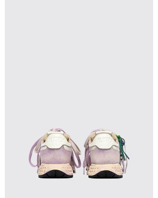 Autry White Reelwind Super Vintage Suede And Mesh Sneakers With Charms