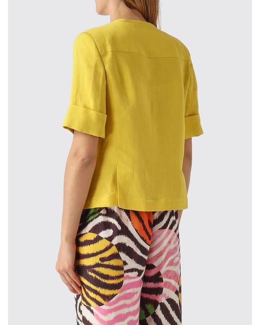 Maliparmi Yellow Linen Blend Jacket