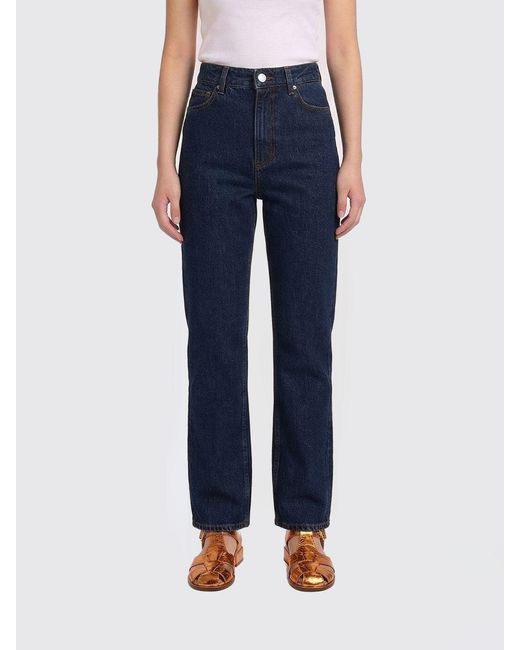 Totême Blue Cotton Denim Slim Fit Jeans