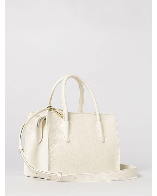 Coccinelle Natural Myrtha Grained Leather Bag