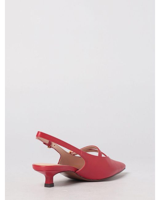 Coccinelle Red Ginko Leather Slingbacks