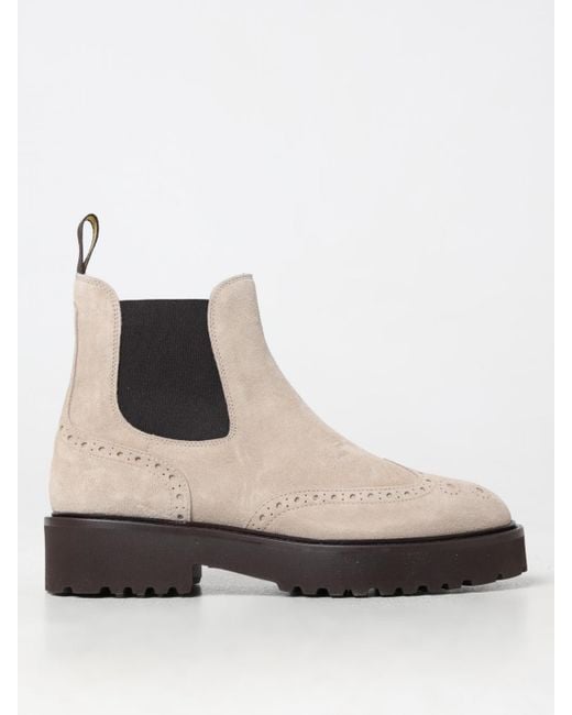 Doucal's White Flache Stiefeletten Damen