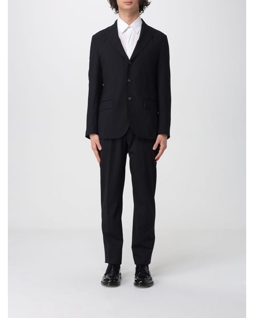 Eleventy Black Single-Breasted Stretch Wool Suit for men
