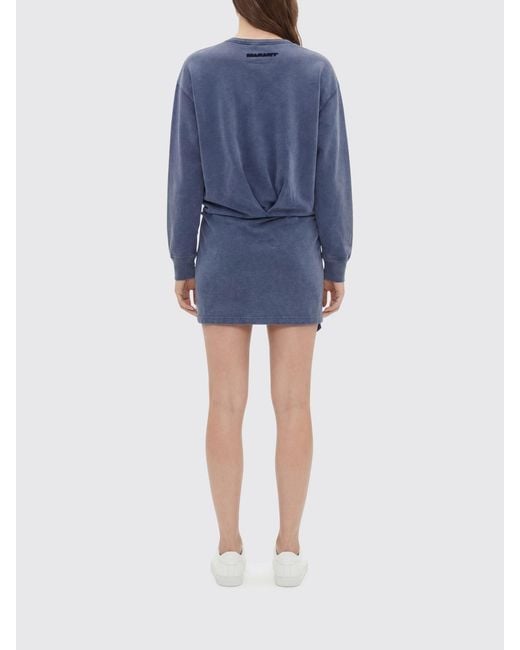 Isabel Marant Blue Cotton Wrap Dress