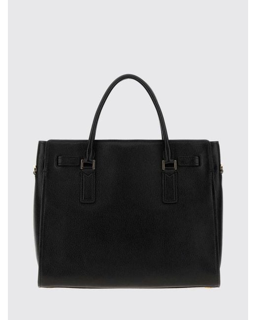 Michael Kors Black Hamilton Moderne Leather Tote Bag With Removable Strap