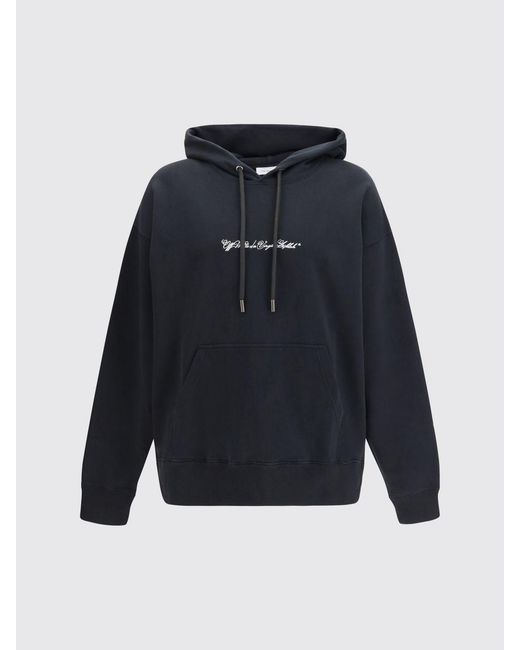 Off-White c/o Virgil Abloh Black Cotton Hoodie for men