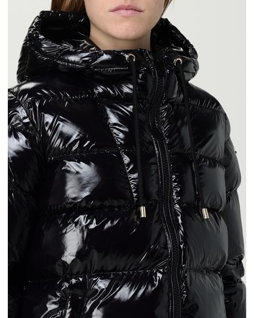 Pinko Black Hooded Down Jacket