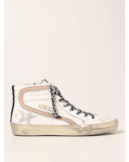 Golden Goose Classic Slide Sneakers In Worn Leather | Lyst