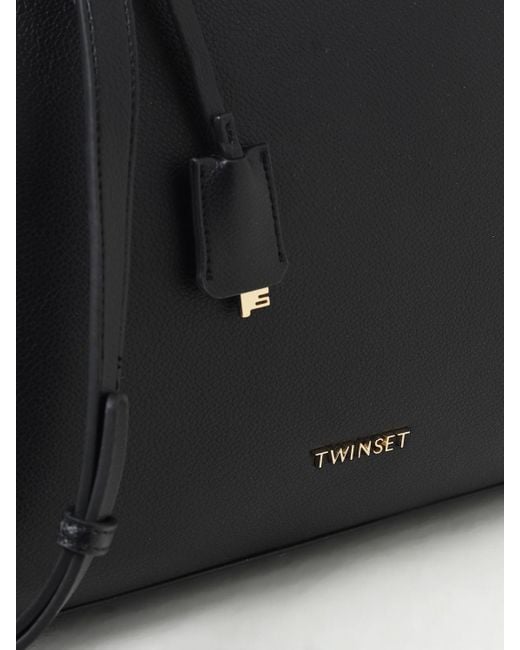 Twin Set Black Tote Bags
