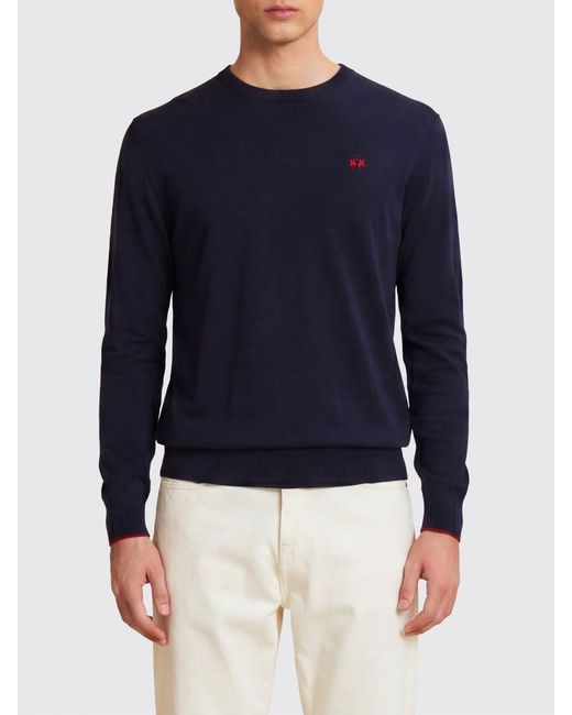 La Martina Blue Sweater for men