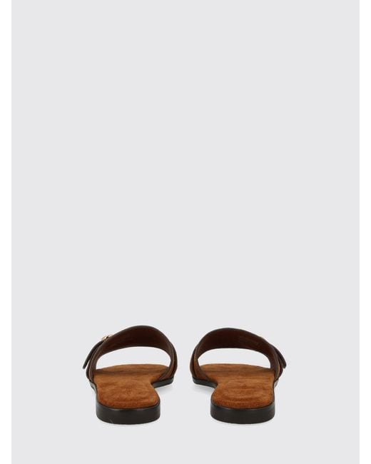 Tory Burch Brown Romy Suede Sandals