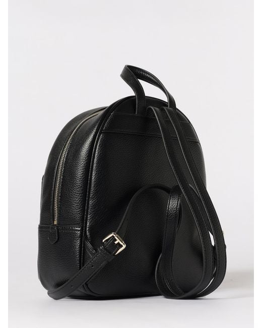 ERMANNO FIRENZE Black Grained Synthetic Leather Backpack