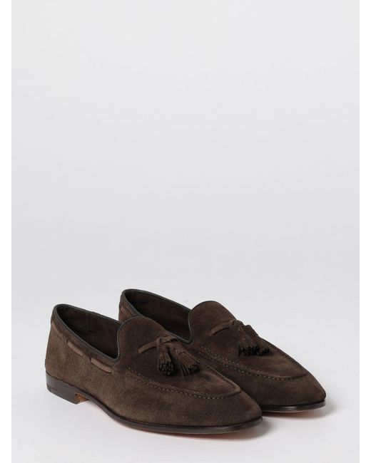 Church's White Suede Loafers With Tassels for men