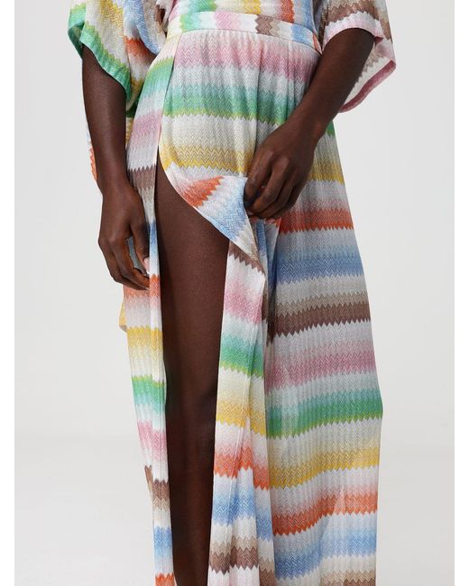 Missoni Multicolor Zig Zag Viscose Cover-Up Pants