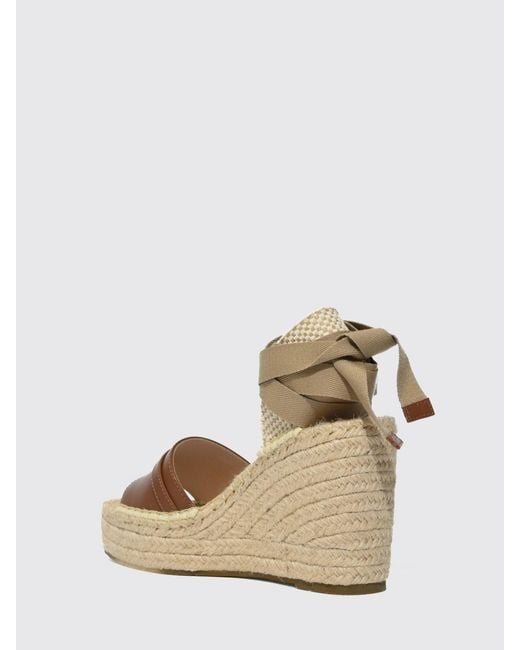 Coccinelle Natural Leather And Jute Espadrilles