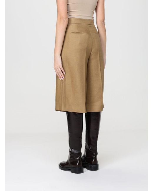 Max Mara Natural Badesse Palazzo Linen Trousers