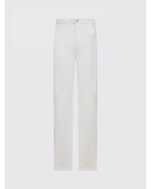 Lemaire White Straight Jeans