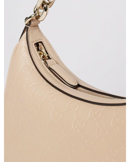 Borsa Gg Emblem di Gucci in Natural