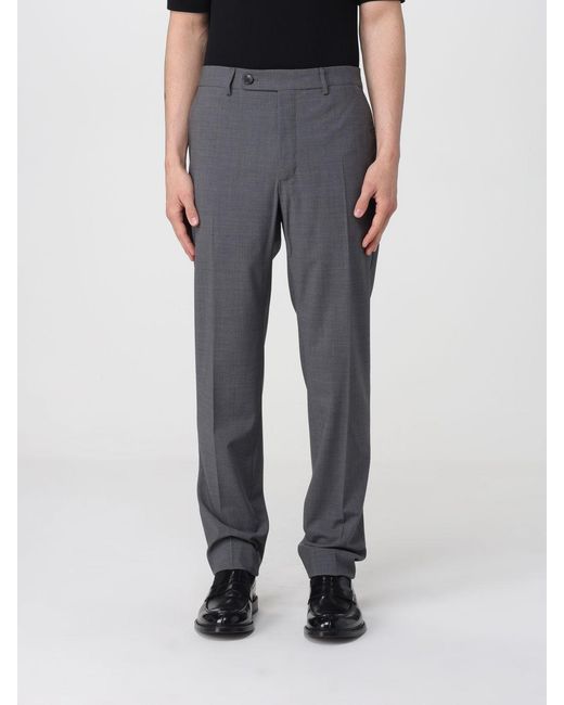 Incotex Black Virgin Wool Chino Trousers for men