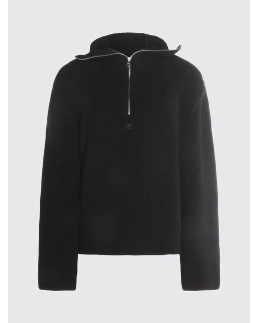 Courreges Black CourrÈ Ges Cardigan