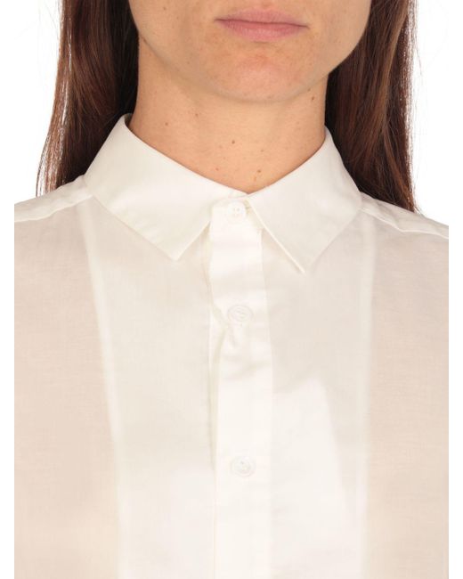 Y's Yohji Yamamoto White Hemdbluse Damen