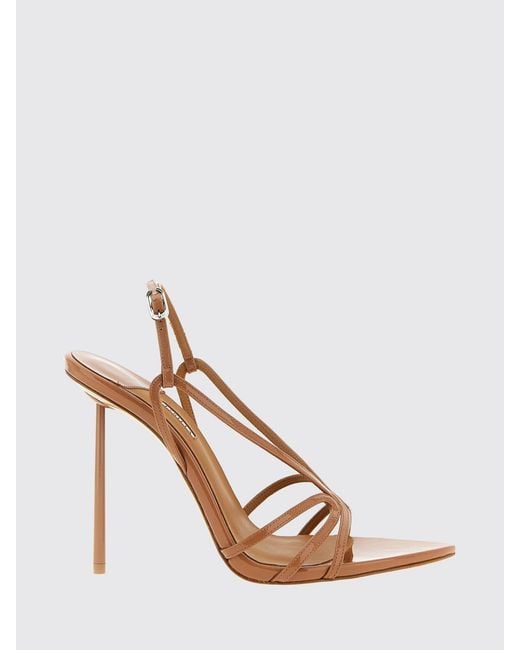 Le Silla Pink Eugenie Patent Leather Sandals