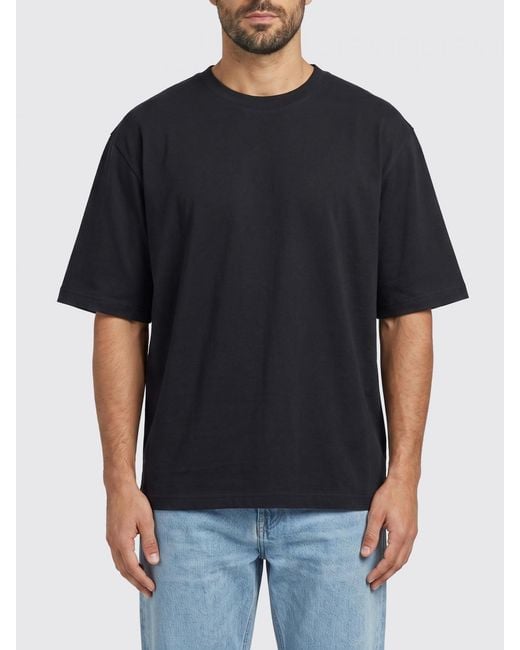 Studio Nicholson Black Basic Cotton T-Shirt for men