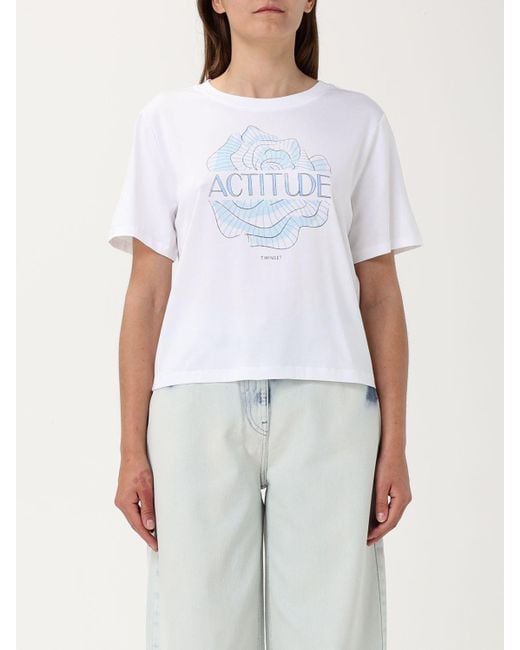 Camiseta Mujer Twinset de color White