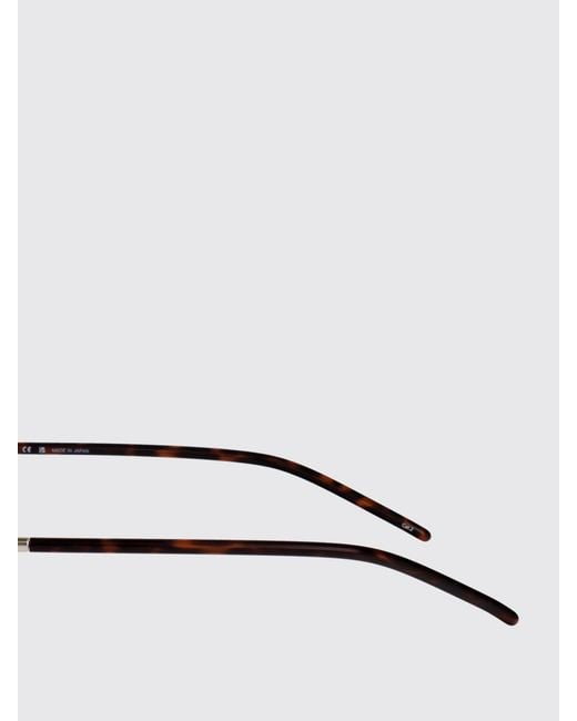 McQueen White Am0563S Acetate And Metal Sunglasses