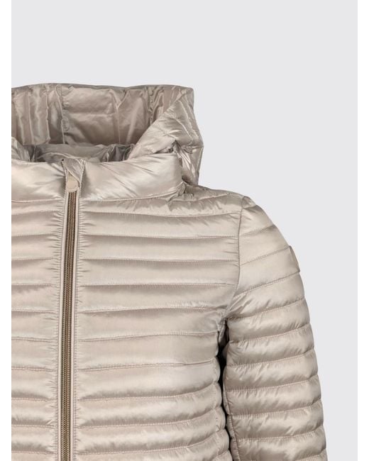 Save The Duck Natural Nylon Down Jacket With Hood
