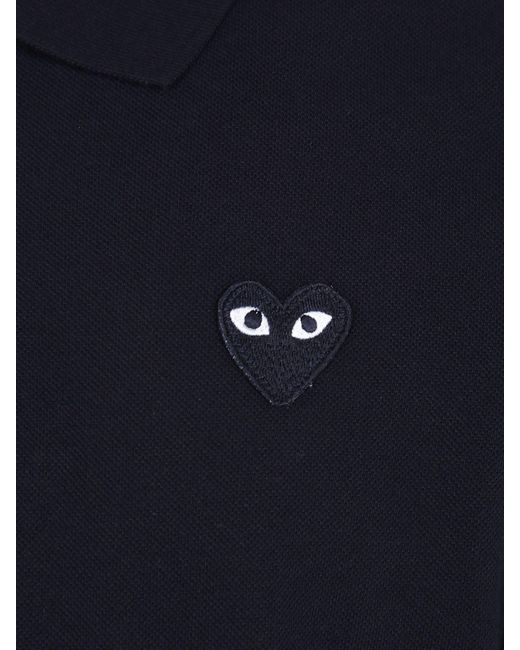 COMME DES GARÇONS PLAY Black Comme Des GarÇ Ons Play Short-Sleeve Polo Shirt for men