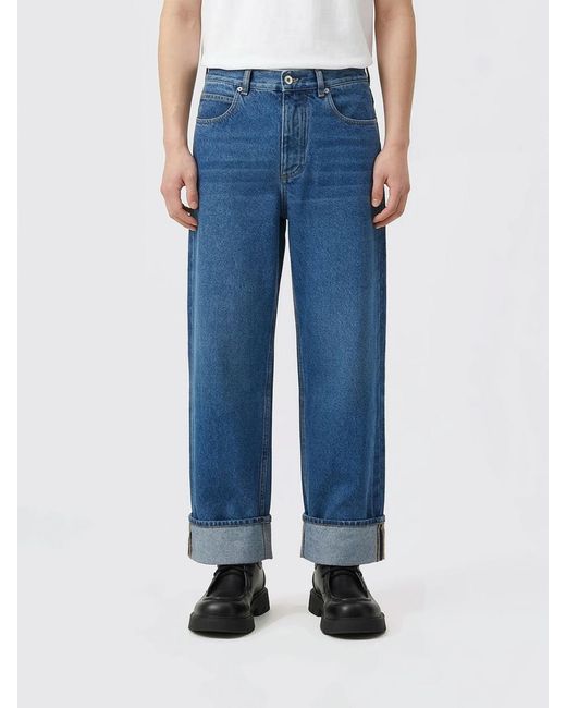 Bottega Veneta Blue Wide Leg Denim Jeans for men