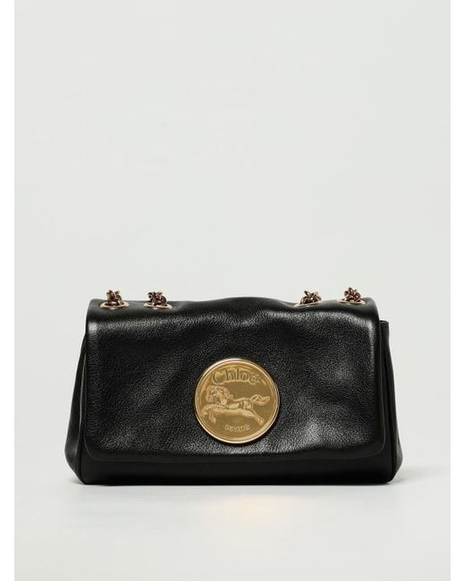 Chloé Black Schultertasche Damen