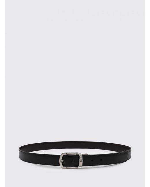 Montblanc White Leather Belt for men